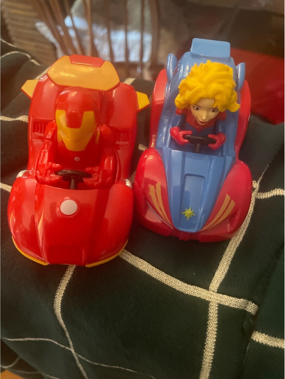 Marvel Avengers Iron Man and Captain Marvel Toy Cars Set